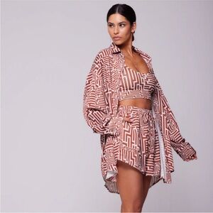 Resa button down and pepper bra